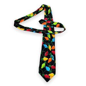 Addiction Holiday Lights Formal 100% Silk Men’s Neck Tie